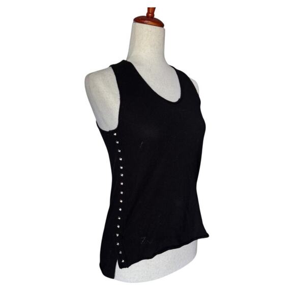 Zadig & Voltaire Jona Studded Merino Wool Cashmere Sleeveless Tank Top Size XS - Picture 1 of 7